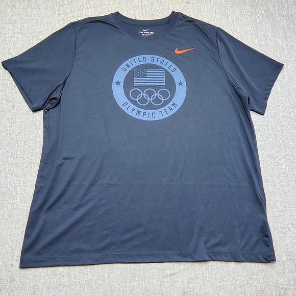 Nike Other - Team USA Olympics Nike Dri-Fit T-Shirt Size XXL Dark Navy